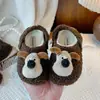 Sapatos de Algodão Estilo Coreano para Crianças 2026 Outono/Inverno Novo Estilo Meninas Fofos Cachorrinho Sapatos de Algodão Meninos Solado Macio Com Pelúcia Sapatos Birkenstock
