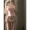 Novo Biquíni Sexy Hot Girl Europeu e Americano Três Peças Estilo Saia Maiô Dividido para Mulheres Férias na Praia Tailândia