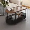 Mesa de centro móvil para sala de estar, nuevo modelo 2026 mesa de té, mesa auxiliar para sofá, mesa de té multifuncional, carrito pequeño moderno