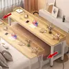 Escritorio de computadora con base cruzada, móvil, multifuncional, escritorio perezoso simple para uso doméstico, adecuado para espacios pequeños, mesa larga para usar en la cama