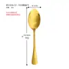 Aço Inoxidável 304 Série 1010 Colher Crianças Estudante Colher de Comer Colher de Sobremesa Banhada a Ouro Colher de Café Colher para Mexer Doméstico