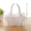 Suprimentos para Casamento Novo Cesta de Flores para Noiva Branco Estilo Ocidental Cesta para Flores de Daminha de Honra Madrinha Cesta de Flores de Mão para Casamento