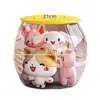 Taburete de Almacenamiento Extra Grande con Contenedor para Peluches, Caja de Almacenamiento para Sentarse, Almacenamiento Transparente para Muñecas para Niños