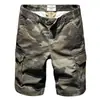 Shorts Cargo Camuflados para Hombre Verano 2024 Sueltos Casuales de Marca de Moda de 5 Puntos Pantalones de Longitud Media Pantalones Multibolsillos