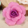 Flor de argila macia tridimensional de 35mm rosa flor grande imitação de Jade artesanal diy capa de celular joia para cabeça de traje antigo material de colar