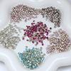 Broca para uñas Dongzhou de 4 mm, redonda, con diamantes de imitación, K9, puntiaguda, para cristal, accesorios de joyería DIY, decoración de uñas con un toque de brillo.