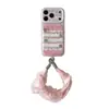 Pastoral Invernal Rosa Cálido Estrellas de Fresa Aplicable para Funda de Teléfono Apple 18promax 16Pro Femenina 15/14