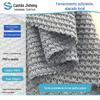 Tecido de Lã de Agulha Grossa com Padrão Ondulado Jacquard Escovado Tecido Tricô 230g Moda Casual Tecido para Suéter Top Feminino