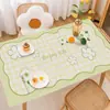 Mesa de Centro Pequeña para Escritorio Alfombrilla Fresca a Prueba de Aceite Impermeable Rectangular Anti-quemaduras PVC Alfombrilla para el Hogar