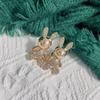 Artefacto de cintura ajustada, hebilla de cintura ajustada, lindo broche de conejo, hebilla de jeans, broche antiluz, decoración de ropa