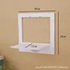 Estante de almacenamiento de pared sin perforaciones sala de estar montado en la pared dormitorio estante de decoración de pared cocina decoración de pared pared divisoria