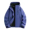 Chaqueta Softshell Suave con Recubrimiento de Goma Estilo Montaña Otoño e Invierno Nuevo Retro Americano, Ropa Unisex Impermeable para Montañismo y Esquí