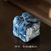 Bolsa de Almacenamiento Rápida Batik de Pintura a Tinta para Tetera, Tazas de Compartir, Tazas de Té y Ollas de Arcilla Púrpura; Bolsa Tote para Juego de Té de Viaje Portátil
