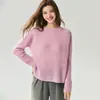 Nueva colección de otoño e invierno para mujer: suéter de punto grueso de siete agujas con patrón de ondas de agua y cuello redondo, un top de punto cálido y acogedor