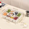 Caja de Almacenamiento para Especias, Contenedor de Plástico Transparente de Grado Alimenticio con Sello para Cocina, para Condimentos
