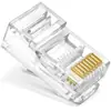 Cable de Red para Computadora Crystal Head Categoría 5E Conector de Red 8P8C Categoría 5E Cabezal de Cristal de Red Rj45