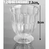 Vaso Desechable de Onza con Pie Alto Plástico Copa para Fiesta de Cóctel Copa de Champaña de Pie de Un Solo Uso Copa para Licor de Pie Alto Copa de Vino