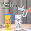 Taza Aislada con Asa, Portátil para Estudiantes, Taza con Popote de Acero Inoxidable 316, Gran Capacidad, Diseño Elegante, Adecuada para Uso en Automóvil y Actividades al Aire Libre