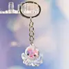 Nuevo Colgante Creativo de Bolsa con Cara Sonriente de Pulpo Brillante Dibujo Animado Pequeño Regalo Llavero de Moda Anillo de Llave