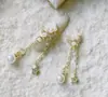 LZ mesmo estilo unha Pérola estrela adubo joia broca de unha decoração acessórios estrela e lua corrente estilo ins acessórios de arte de unha