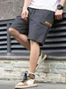 Shorts masculinos de verão tamanho europeu transfronteiriço, calças cargo multi-bolsos da moda, shorts de praia da moda estilo coreano