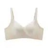 Sutiã push-up sem costura plus size de suporte macio com bojos fixos, minimiza seios grandes, esconde o excesso lateral e fornece suporte antigravidade.