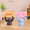 Letrero de figura pequeña y linda de la suerte, decoración de escritorio, decoración divertida de dibujos animados, juguete para niños, regalo de cumpleaños, recuerdo