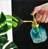 Novo regador de vidro com relevo de cânhamo para jardinagem, borrifador doméstico, regador, regador, regador, decoração de casa