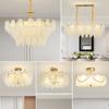 Lámpara de Araña de Sala de Estar Estilo Francés Postmoderna Lujo Ligero Retro Pluma Lámpara de Dormitorio Guangdong Zhongshan Combinación de Lámparas Paquete Casa Completa
