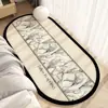 Tapete de Cabeceira Italiano, Luxo Acessível e Plush Retrô de Alta Qualidade, Tapete de Chão Macio Imitando Caxemira para Quarto Principal, Fácil de Cuidar
