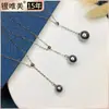 Plata S925 Realmente Muchos Colgante de Lino Collar de Cuentas Redondas Individuales Gris Plateado Cadena Clavicular Cadena Y Mejor Amiga de las Niñas Cumpleaños