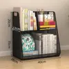 Estantería rodante con ruedas para almacenar libros, adecuada para estudiantes, uso doméstico y como estantería pequeña o estante de almacenamiento de pie junto a un escritorio