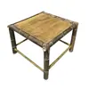 Conjunto de mesa e cadeiras de bambu, móveis para pátio externo, mesa de chá de bambu, mesa e cadeiras de bambu trançado, mesa e cadeiras de jantar, conjunto para fazer chá ao redor de uma fogueira, móveis de bambu, varanda