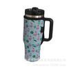 Material de buceo con gancho y bucle para bebidas de cerveza, café, taza de coche, asa aislante, funda de tela, bolsa de 40 oz, asa para taza de hielo, funda