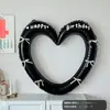 Marco de Fotos Grande en Forma de Corazón, Lazo, Globo, Papel de Aluminio, Cumpleaños, Decoración para Fiesta Infantil, Accesorios para Fotos, Forma de Corazón para el Día de San Valentín
