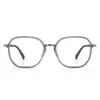 Gafas Linde de Mismo Estilo Ultraligeras de Titanio Puro para Hombre, Elegantes y con Estilo, Montura de Titanio de Alta Gama 26017, Montura para Gafas de Prescripción