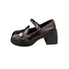 Zapatos de vestir versátiles estilo Hepburn francés, nueva colección primavera/verano 2026 para mujer, zapatos Mary Jane retro de tacón grueso y punta redonda