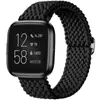 Correa Nueva Aplicable para Reloj Fitbit Versa 2 Bucle de Ajuste de Bucle Trenzado de Nylon Banda Elástica Correa de Reloj Inteligente