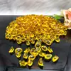Venta al por mayor de lingotes pequeños de vidrio, lingotes pequeños de citrino para cuencos del tesoro, lingotes pequeños mini de 14 mm