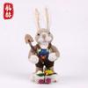 Figura de Animal Conejo de Paja Grande Hecha a Mano para Exportación, Regalo de Jardín de Infancia Estilo Bosque, Decoración del Hogar, Arreglo Pastoral
