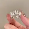 Anillo de Estrella Cruzado de Doble Capa Cepillado Dorado para Mujer Diseño Nicho Exquisito Anillo Retro para Dedo Índice 2025 Nuevo Estilo Caliente
