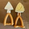 Cepillo Triangular Plegable Japonés para Limpieza de Ranuras Puede Pararse Estufa de Cocina Descontaminación de Baño Cepillo Multifuncional