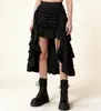 Conjunto de Falda de Playa Irregular con Cordón para Mujer, Cubrebañador de Secado Rápido para Vacaciones en la Playa