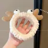 Diadema de peluche de dibujos animados linda y adorable para niñas, diseñada para lavarse la cara, evitar que el cabello se resbale y perfecta para tomar fotografías