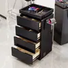 Nuevo Gabinete de Herramientas para Barbería Gabinete para Salón de Peluquería Carrito Móvil Gabinete de Almacenamiento de Herramientas de Madera Maciza Móvil Sin Instalación