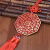 Quatro Feras Divinas de Latão, Bênçãos do Oficial Celestial, Espelhos de Bronze Bagua, Enfeites de Mesa, Artesanato de Latão Gandang de Pedra para Boa Sorte Enfeites