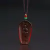 Estatua de buda Bodhisattva Ksitigarbha de la montaña Jiuhua con esmalte de color, placa de buda, colgante de esmalte de color para Ksitigarbha rey de pie, luz de buda dorada
