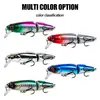 Señuelo minnow multi-sección más vendido transfronterizo para capas de agua superiores y medias, señuelo hundible con ojos rojos