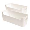 Caja de almacenamiento cuadrada de plástico para escritorio, cajón para artículos diversos, caja para guardar vajilla de hotel y restaurante.