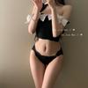 Roupa íntima de renda pura feminina verão fina sexy laço cetim respirável menina alta divisão cintura baixa briefs